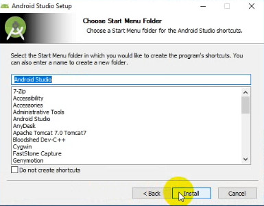 install android studio 