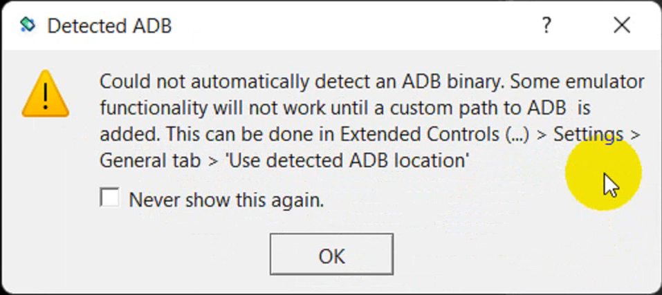 Could Not Automatically Detect An ADB Binary - Techy PiD