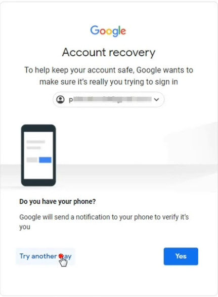 google email confirm your recovery phone