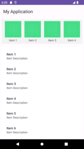 nested recyclerview horizontal and vertical